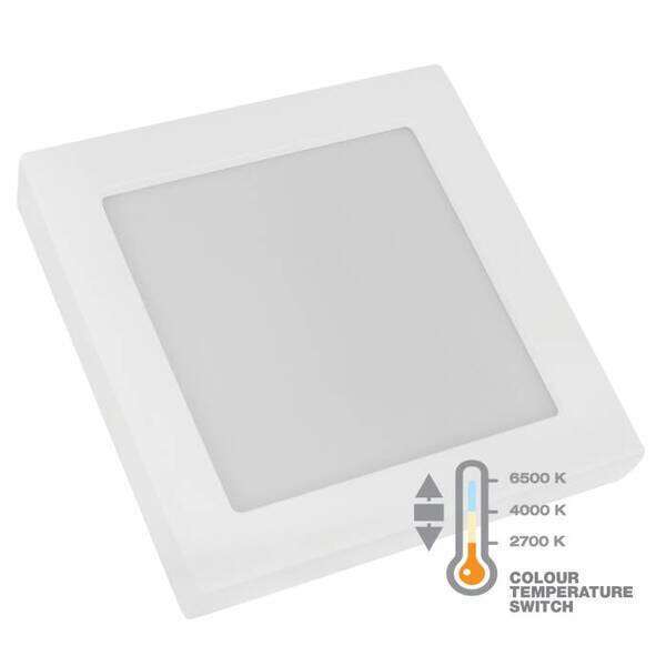 3 u 1 LED panel kvadratni nadgradni 2700/4000/6500K 24W - Slika 1