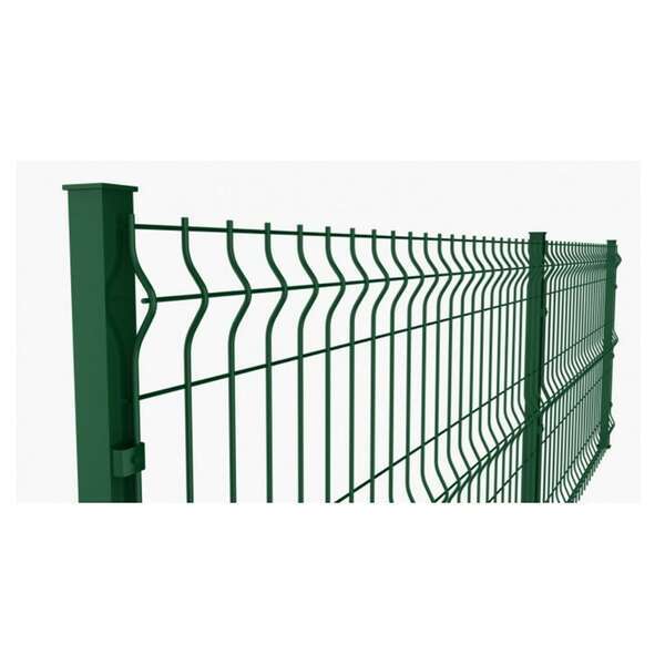 3D PVC Panelna ograda 2,5m zelena 4mm H=1.23m - Slika 1