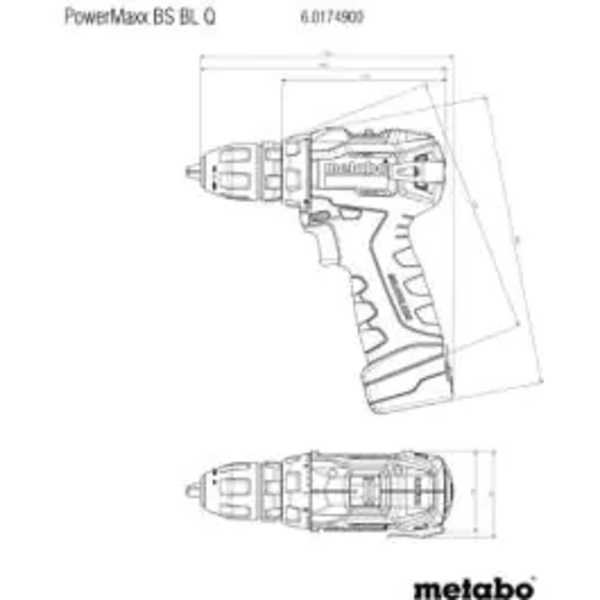 Aku bušilica-zavrtač 12V 2x2Ah PowerMaxx BS BL Q Metabo - Slika 11