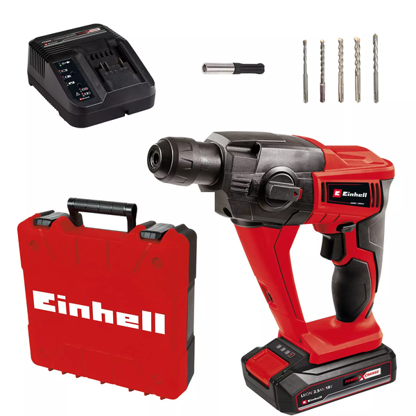 Aku SDS Plus čekić bušilica Set 1.2J 2.5Ah TE-HD Einhell - Slika 3