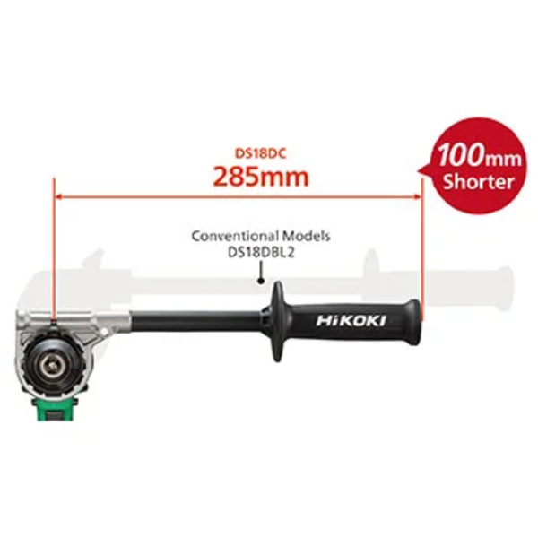 Aku bušilica/zavrtač 18V 140Nm 2x4.0Ah Set DS18DC Hikoki - Slika 6