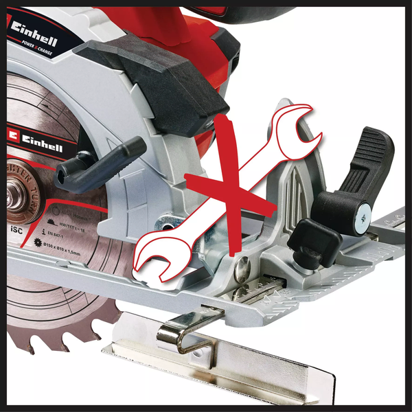 Aku ručni cirkular 150mm 18V TE-CS 18/150 Li Solo Einhell - Slika 6