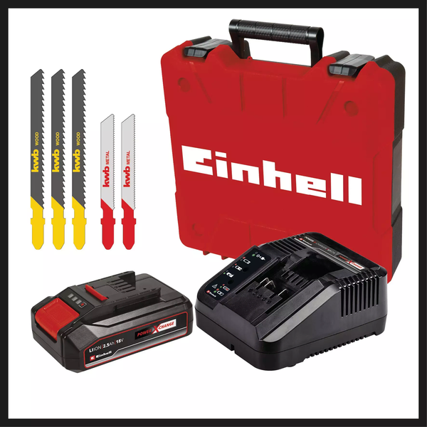 Aku ubodna testera 18V 1x2,5Ah TC-JS 18 Li Einhell - Slika 3