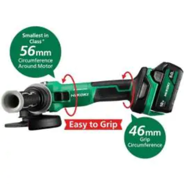 Aku ugaona brusilica 125mm 18V bez četkica G1813DE Hikoki - Slika 11