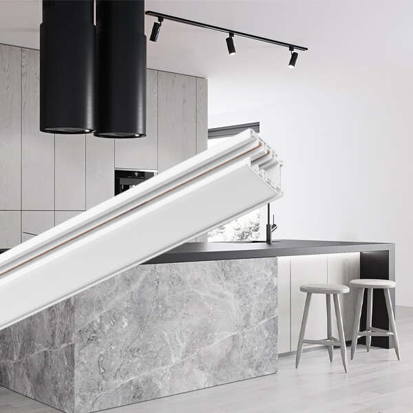 Alu šina trofazna 1m bela - Slika 2