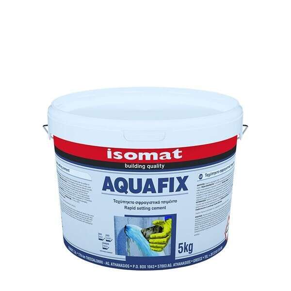 AQUAFIX - Brzovezujući cement za trenutno zaptivanje prodora vode 5kg - Slika 1
