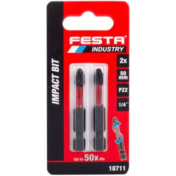 Bitovi produženi PZ2 - 50mm 2kom. FESTA INDUSTRY - Slika 3