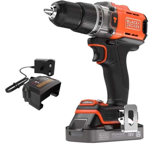 Akumulatorska udarna bušilica BCD383D1XC-QW Black&Decker - Slika 1
