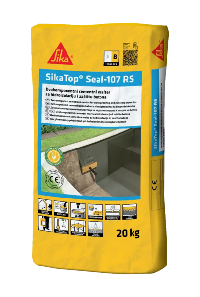 Cementna Hidroizolacija SikaTop Seal 107 A+B 25kg SIKA - Slika 2