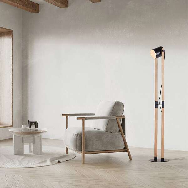 Dekorativna podna svetiljka drvo 1H-1xE27 - Slika 4