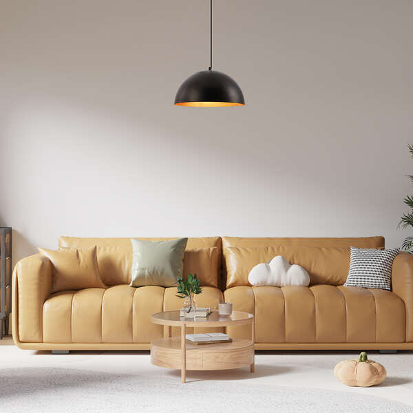 Dekorativna visilica crna 1H-1xE27 - Slika 2