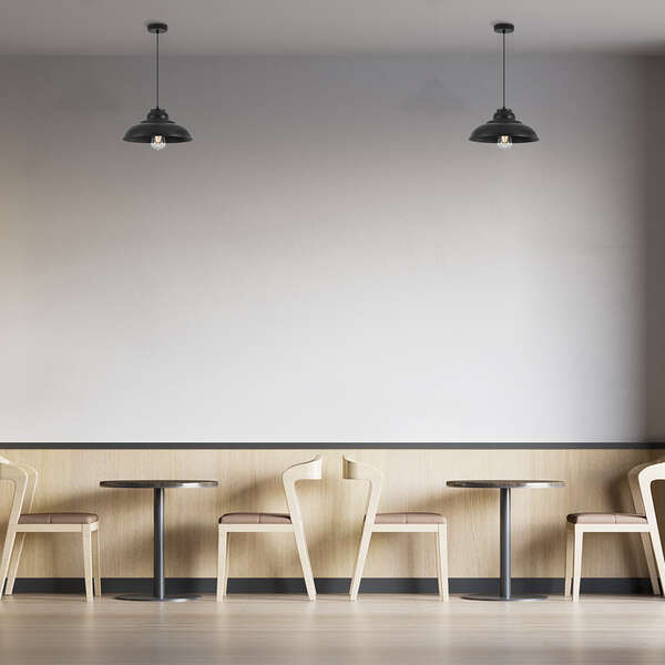 Dekorativna visilica crna 1H-1xE27 - Slika 4