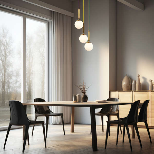 Dekorativna visilica zlatna 3H-3xG9 - Slika 4