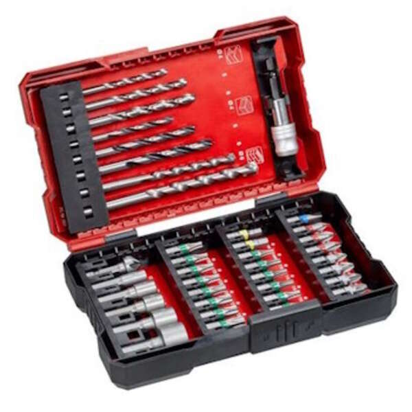 Einhell by KWB set burgija adaptera i bitova Hex burgije za metal i drvo L-Box 39/1 - Slika 1