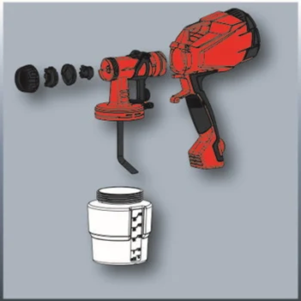 Električni pištolj za farbanje sa posudom TC-SY 500 P Einhell - Slika 3