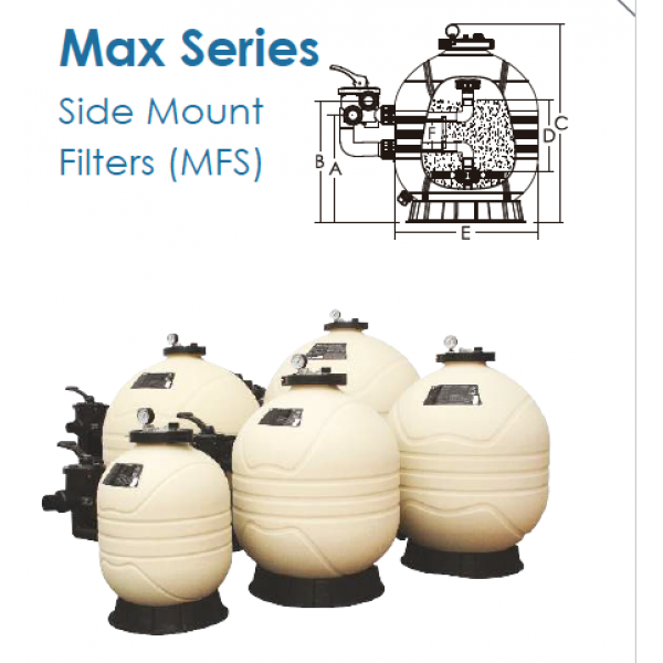 Filter Emaux Max Side MFS 2,8b 14 m3/h - Slika 2