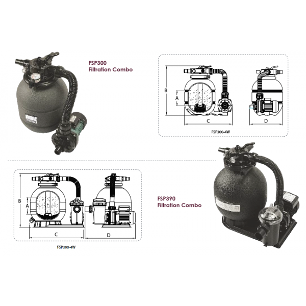 Filter set Emaux Ultra 5m3/h(4m) - Slika 3