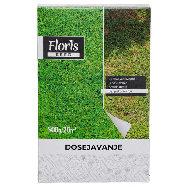 Floris travna smeša za dosejavanje i obnovu travnjaka 0,5kg - Slika 1