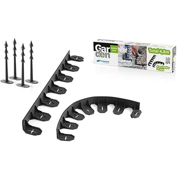 Graničnik za travnjak - crni 45mm x 4.8m - Slika 1