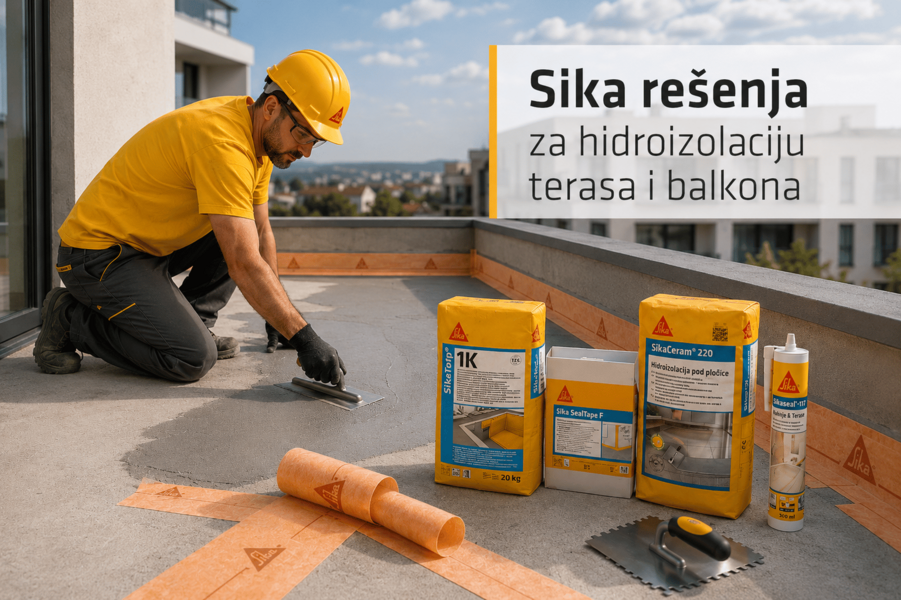 Hidroizolacija terasa i balkona - Sika rešenja