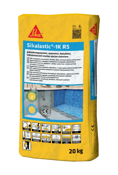 Hidroizolacioni malter Sikalastic 1K 20kg SIKA - Slika 1