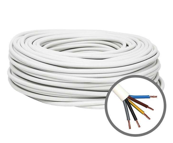 Kabli PP/J 5x6 beli licnasti - Slika 1