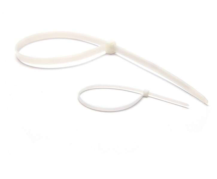 Kablovska vezica 2.5mmx100mm bela 50kom. Entac - Slika 2