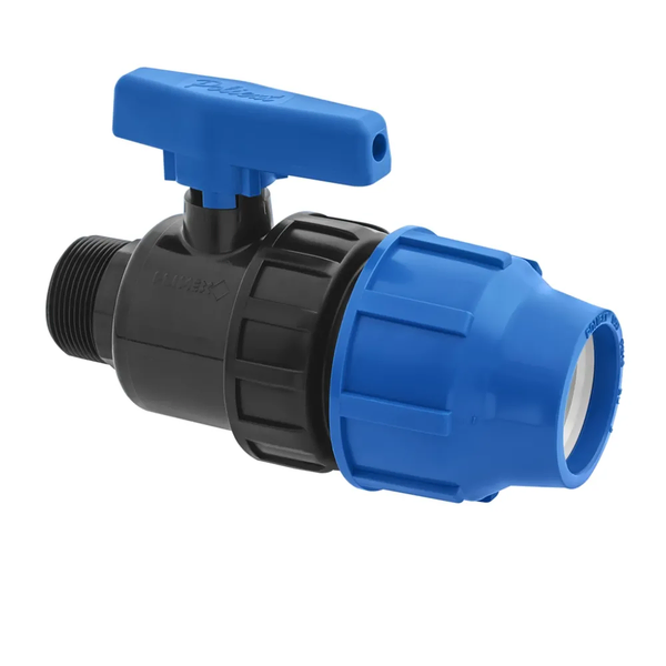 Kompresiona slavina PN 10 sa spoljnim navojem 50x6/4'' - Slika 1