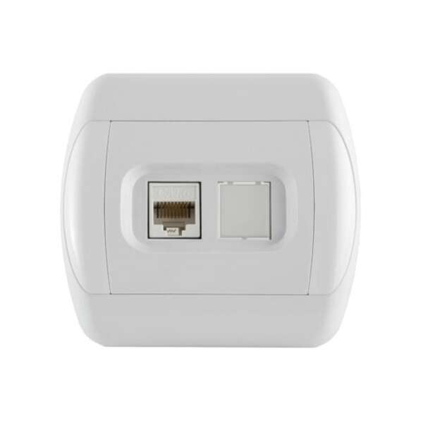 Komunikaciona priključnica RJ45 8/8 sa jednim modulom Cat6 UTP Royal - Slika 1