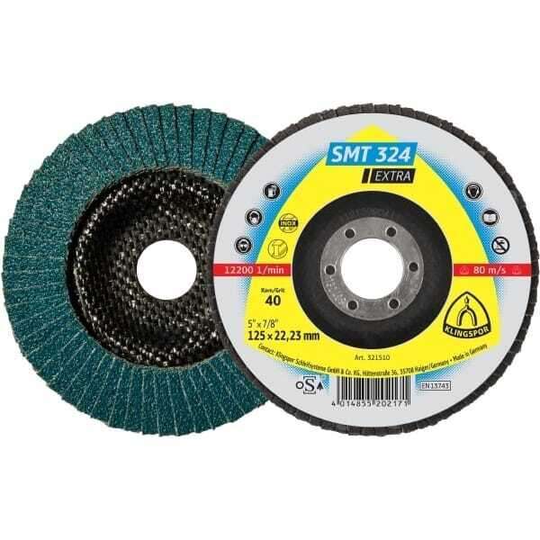 Lamelni brusni disk SMT 324 - 125 x 22,23 / gr.60 Klingspor - Slika 1
