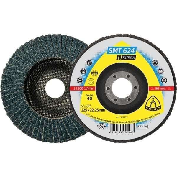 Lamelni brusni disk SMT 624 - fi 115 gr.80 Klingspor - Slika 1