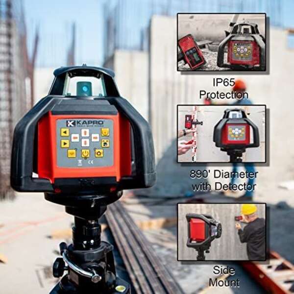 Laserski nivelator Prolaser Electrota crveni K8991R Kapro - Slika 9