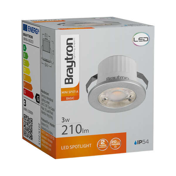 LED minispot svetijlka 3W 3000K siva - Slika 4