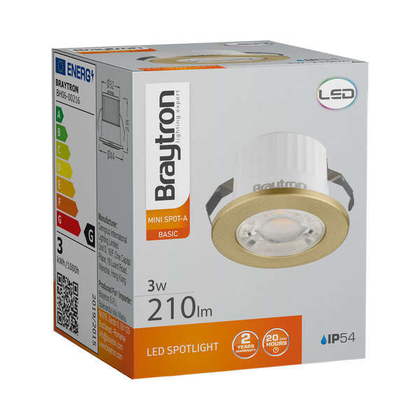 LED minispot svetijlka 3W 4000K zlatna - Slika 4