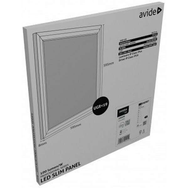 LED Panel 60x60cm 36W 100lm/W UGR+IP44 Prof. 3000K - Slika 3