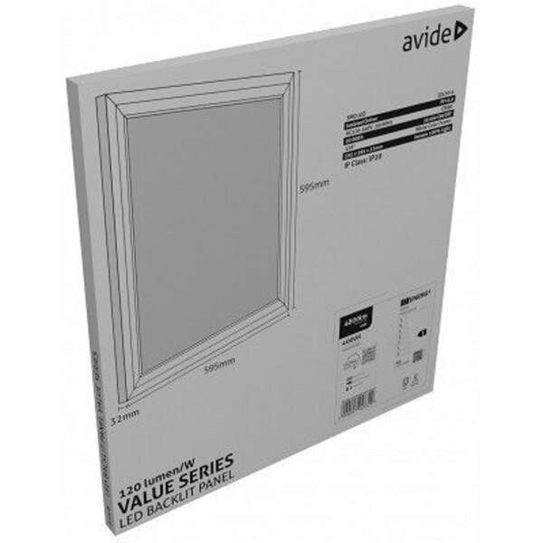 LED Panel 60x60cm 40W 120lm/W Value Range Backlit 4000K - Slika 3