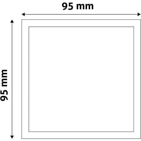 LED panel kvadratni ugradni 5W plastični 4000K - Slika 2