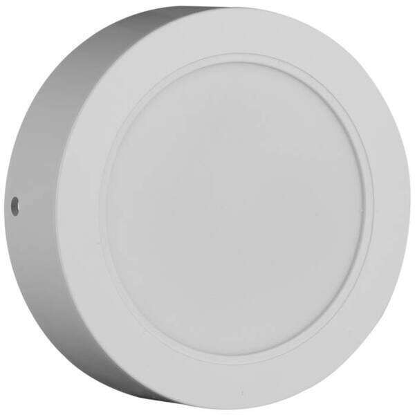 LED panel okrugli nadgradni 12W plastični 4000K - Slika 1
