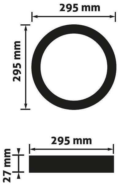 LED panel okrugli nadgradni 24W 1990lm alu 4000K - Slika 4