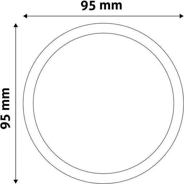 LED panel okrugli ugradni 5W plastični 3000K - Slika 2