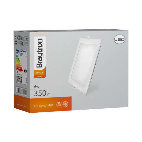 LED panel ugradni 6W 4INC 3000K beli - Slika 4