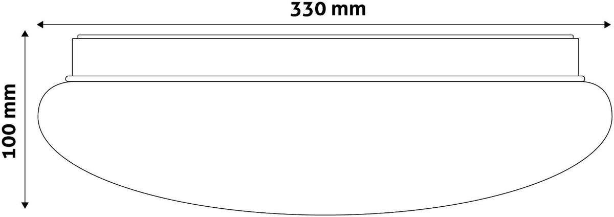 LED plafonjera Oyster Cordelia 18W 330x100mm 3000K - Slika 3