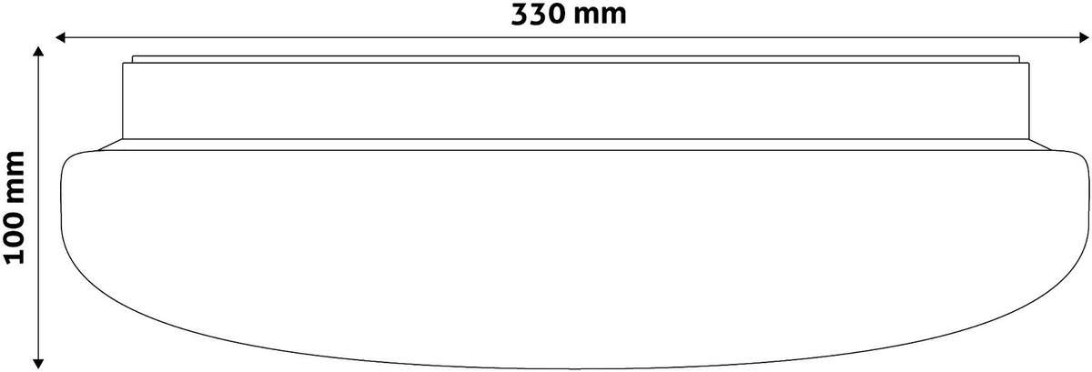LED plafonjera Oyster Stella Zvezda 18W 330x100mm 6400K - Slika 3