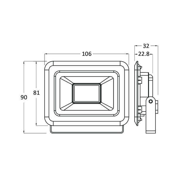 Led reflektor 10W IP65 6500K - Slika 4