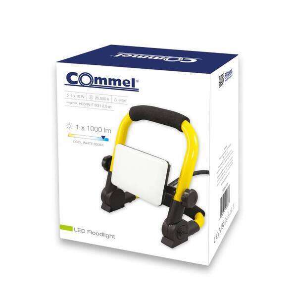 LED reflektor na stalku 6500K IP44 crno-žuti 1000lm 30W - Slika 2