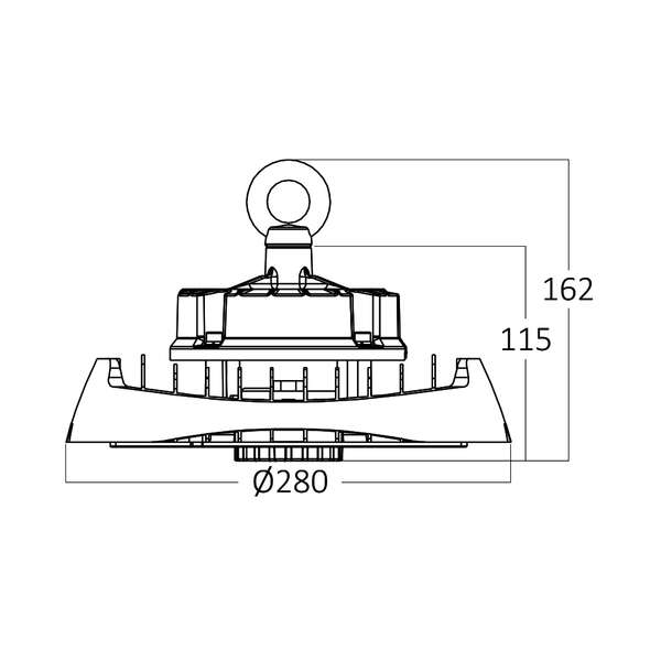 Led reflektor sivi 100W 4000K IP65 - Slika 4