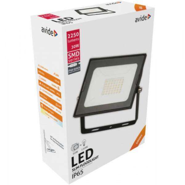 LED reflektor SMD quick conn. 30W 4000K NW 3000lm crna - Slika 3