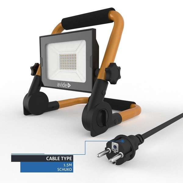 LED reflektor SMD tanki 30W NW 4000K sa stalkom 1.5m kabl - Slika 5