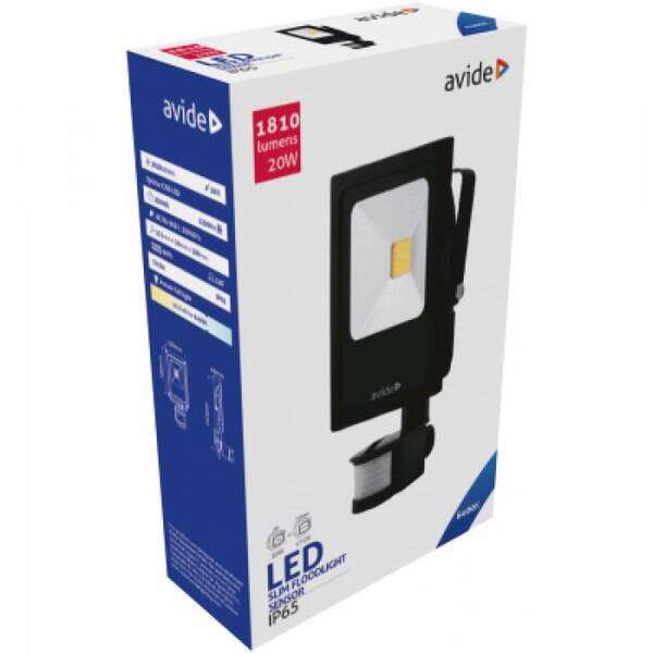 LED reflektor tanki 20W CW 6400K sa senzorom - Slika 3