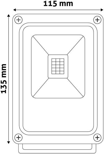 LED reflektor tanki 4000K 10W - Slika 4